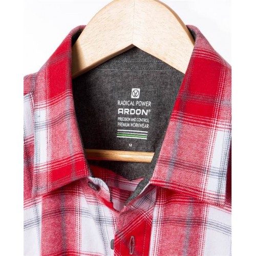 Košeľa ARDON®OPTIFLANNELS červená